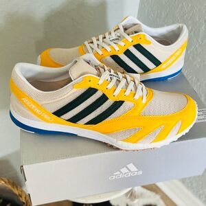 ADIDAS Y-3 Lab Race Noah Men's Running Shoe Sneaker, Yellow/Green Size 9, NWT‎